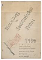 Maizeitung der Sozialistischen Front 1934